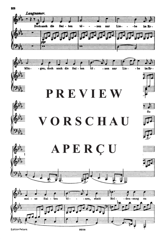 Product gallery: Page 4 of 5 An die Leier D.737, , High Voice and Piano