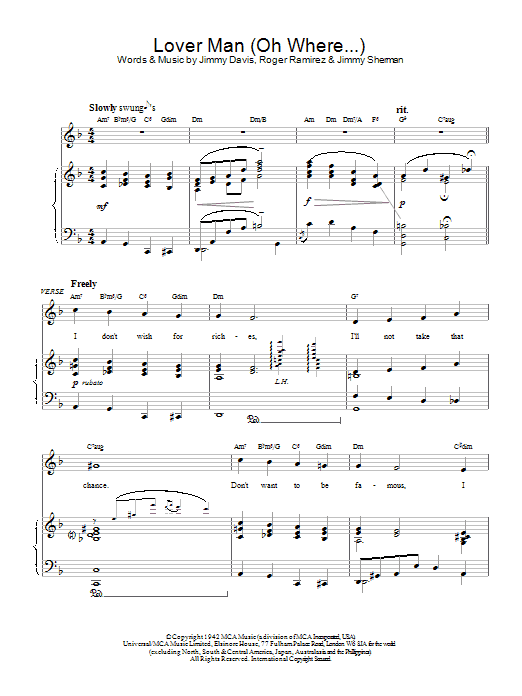 Product gallery: Page 1 of 1 Lover Man (Oh Where Can You be), Bessie Smith