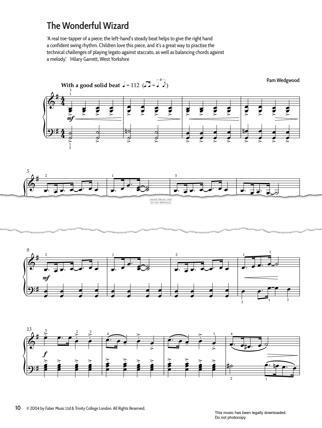gallery: The Wonderful Wizard, Pam Wedgwood, Klavier