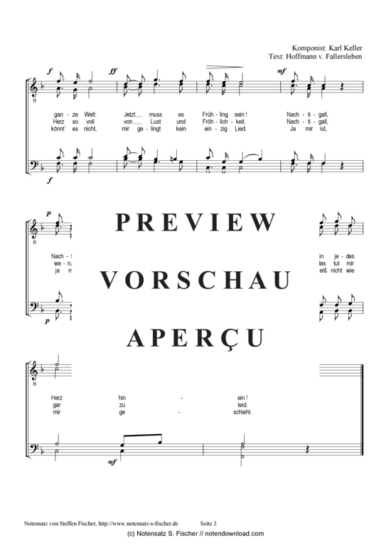 Product gallery: Page 3 of 3 Der Nachtigall Antwort  , , (male choir)