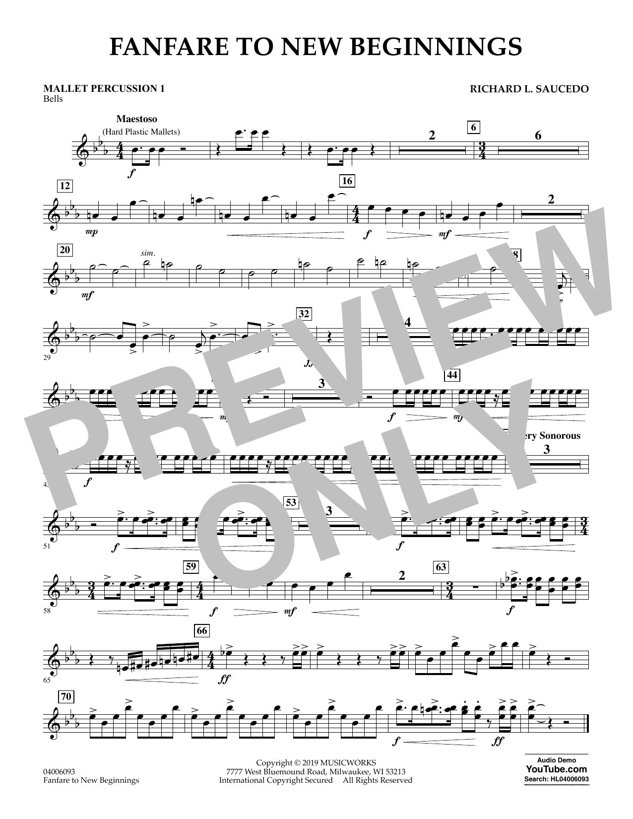 Produktgalerie: Seite 1 von 1 Fanfare for New Beginnings - Mallet Percussion 1, , Ensemble