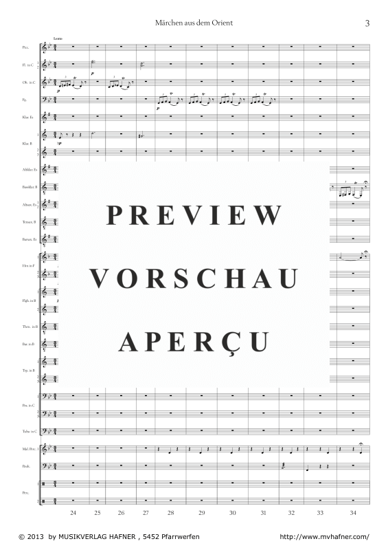 Product gallery: Page 8 of 11 Märchen aus dem Orient, , (large wind orchestra)