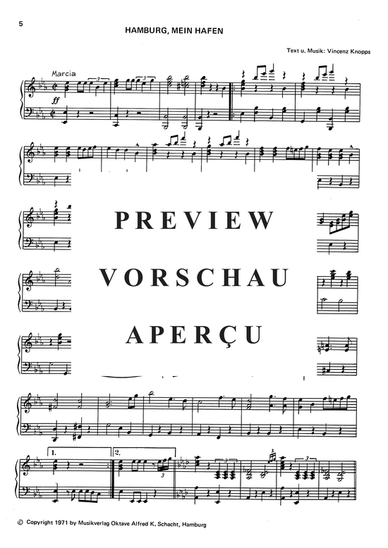 Product gallery: Page 4 of 5 Hamburg Mein Hafen , , Piano Solo