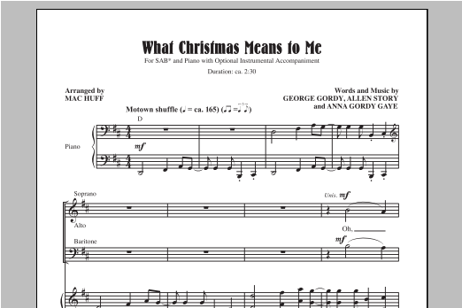 Product gallery: Page 1 of 1 What Christmas Means To Me, Mac Huff