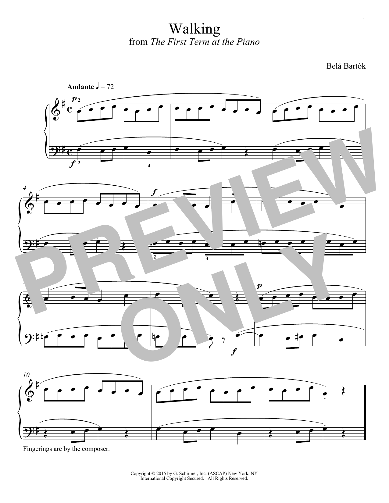 Product gallery: Page 1 of 1 Walking, Béla Bartók