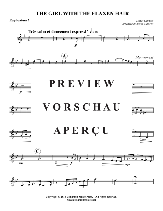 Product gallery: Page 8 of 10 The Girl With The Flaxen Hair , , (Tuba quartet EEETT)