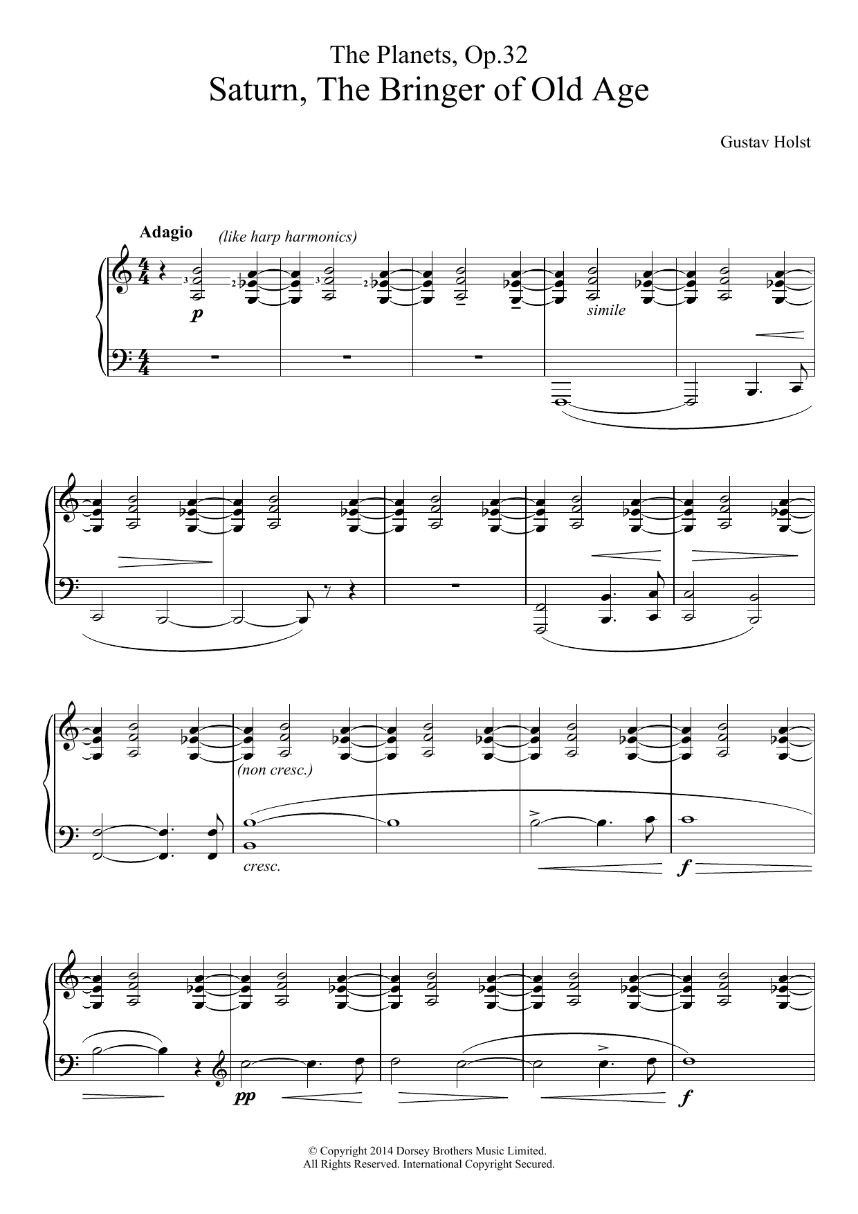 Produktbild zu: The Planets, Op. 32: Saturn, the Bringer of Old Age (abridged version)