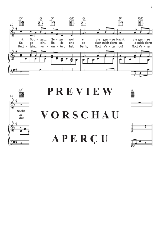 Produktgalerie: Seite 5 von 5 Bald ist es wieder Nacht - Wiegenlied, , (Gesang + Klavier, Gitarre)