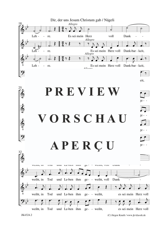 Produktgalerie: Seite 3 von 5 Dir, der uns Jesum Christum gab, , Gemischter Chor