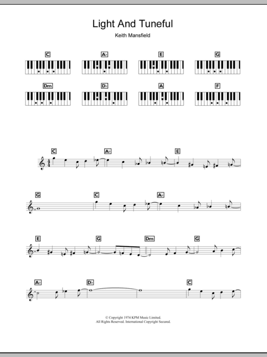 Product picture to: Light And Tuneful (Wimbledon Opening Theme)