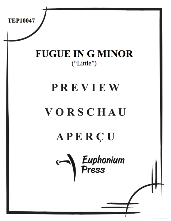 Product gallery: Page 2 of 18 Fugue in G Minor (Little) , ,  (Tuba Quartett EETT)