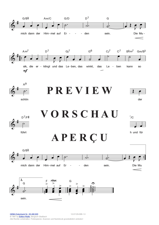 Produktgalerie: Seite 6 von 11 Der Tanz mit dir , Hagara, Willy, (Melodie-Stimmen in C/B/Es)