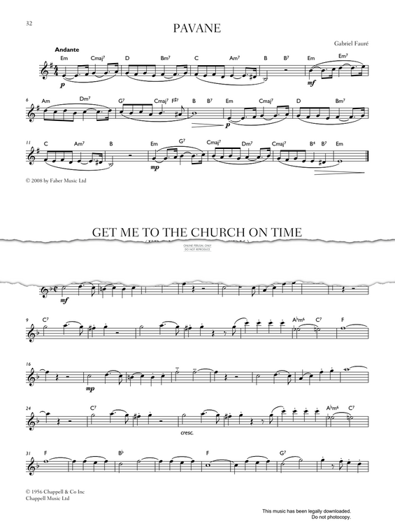 Product gallery: Page 1 of 1 Get Me To The Church On Time (from 'My Fair Lady'), Frederick Loewe