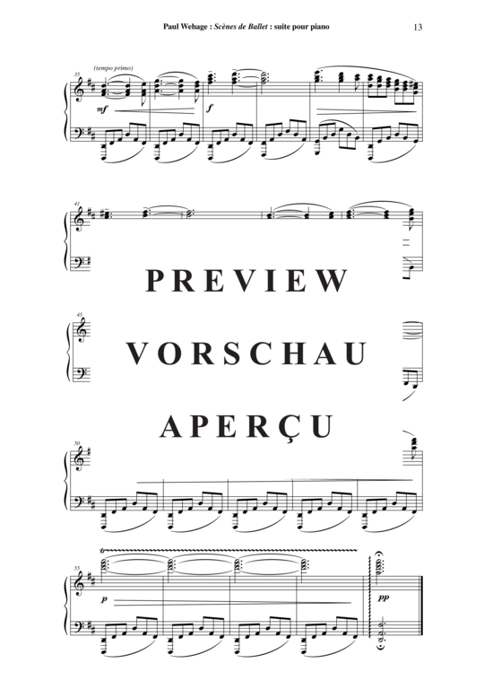 Product gallery: Page 14 of 18 Scènes de Ballet , , Piano Solo