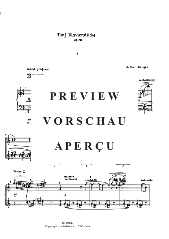 Product gallery: Page 3 of 18 Fünf Klavierstücke , , Piano Solo