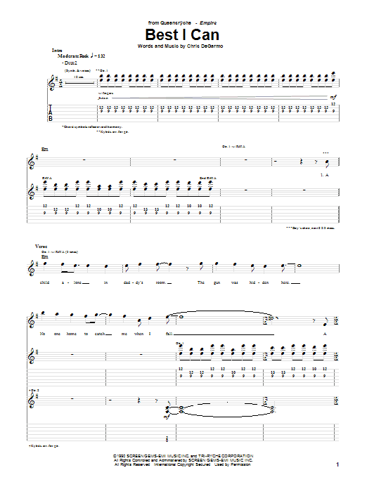 Produktgalerie: Seite 1 von 1 Best I Can, Queensryche, Gitarre