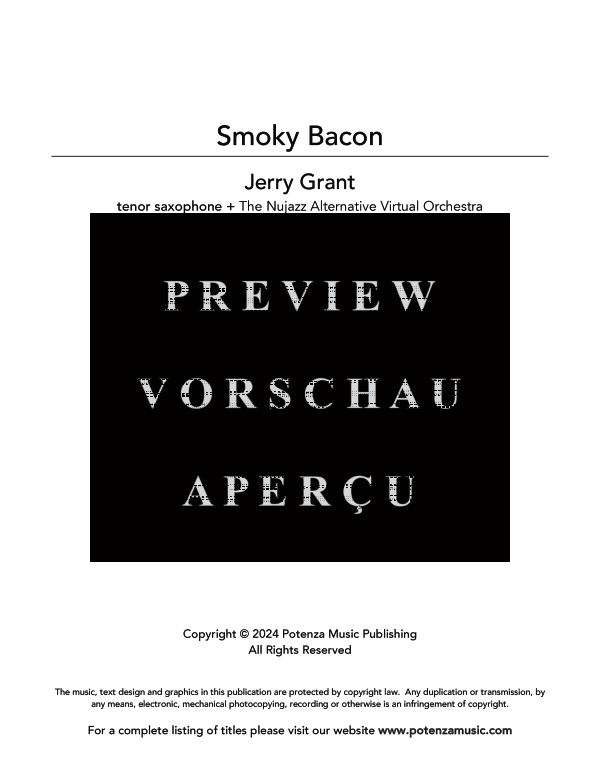 gallery: Smoky Bacon, , (Tenor Saxophon in B und Backing Track)