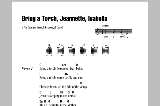 Product gallery: Page 1 of 1 Bring A Torch, Jeannette Isabella, 17th Century French Carol