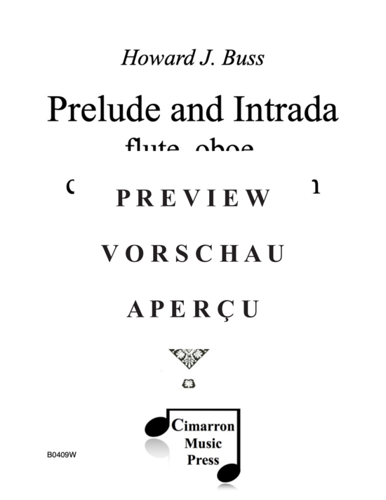 Produktgalerie: Seite 2 von 21 Prelude and Intrada , , (Flöte, Oboe, Klarinette und Fagott)