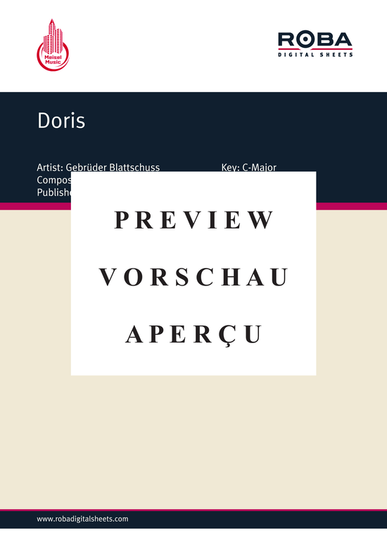 Produktgalerie: Seite 2 von 4 Doris, Blattschuss, 	Gebrüder, Klavier und Gesang
