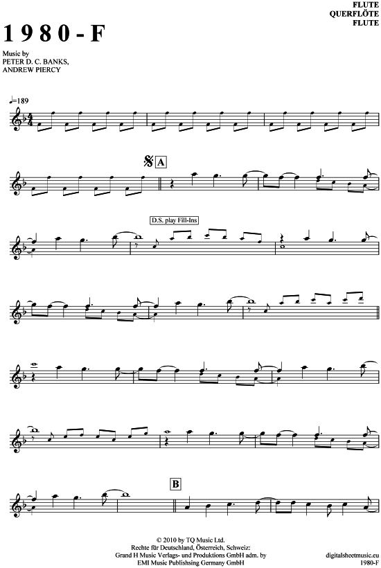 Product gallery: Page 1 of 4 1980-F , After the Fire, (transverse flute)
