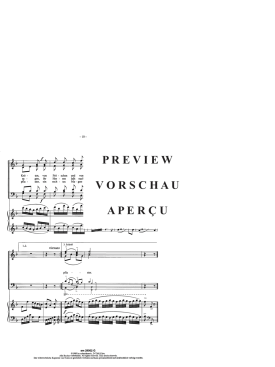 Product gallery: Page 12 of 14 Barocke Lebensfreude , , (baritone solo, mixed choir + piano/harpsichord)