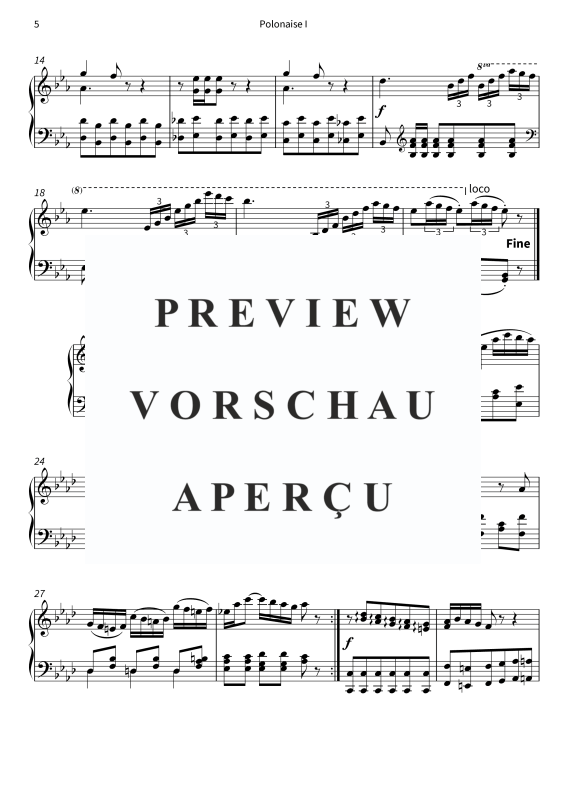 Product gallery: Page 7 of 11 Vier Polonaisen op. 1 - Klavierstücke der jungen Clara Wieck, , Solo Piano