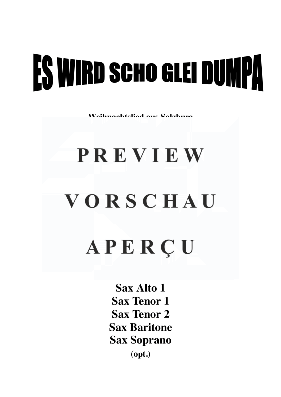 gallery: Es wird scho glei dumpa, , Saxophonquintett AATTB