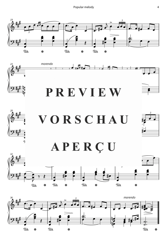 Product gallery: Page 6 of 6 Popular melody - No. 5 from Lyric Pieces, Book 1, op. 12, , Piano Solo