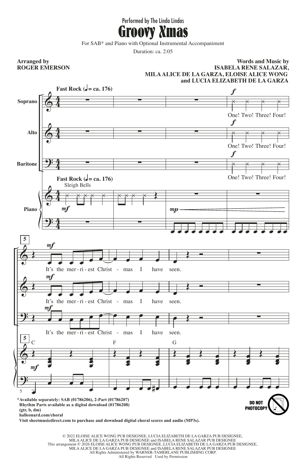 Produktgalerie: Seite 1 von 1 Groovy Xmas (arr. Roger Emerson), The Linda Lindas, Chor