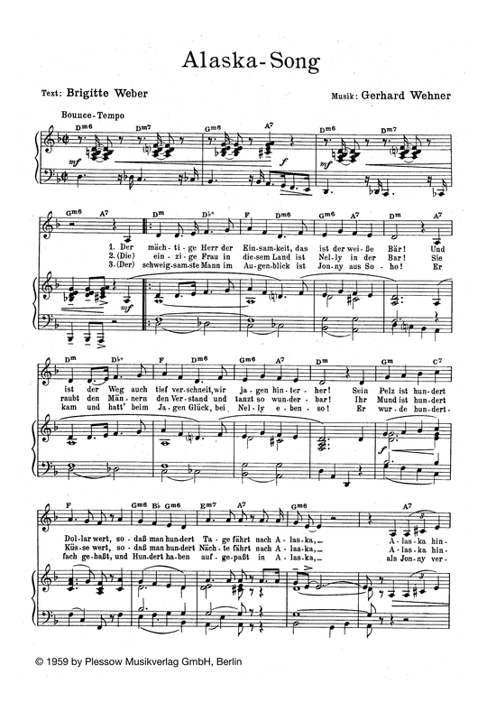 Produktbild zu: Alaska-SongBounce Tempo