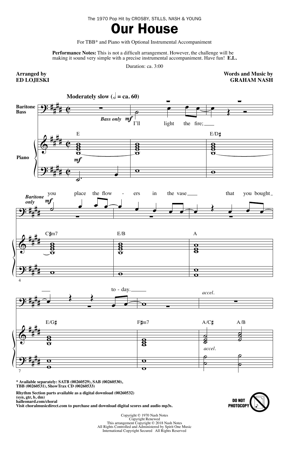 Produktbild zu: Our House (arr. Ed Lojeski)