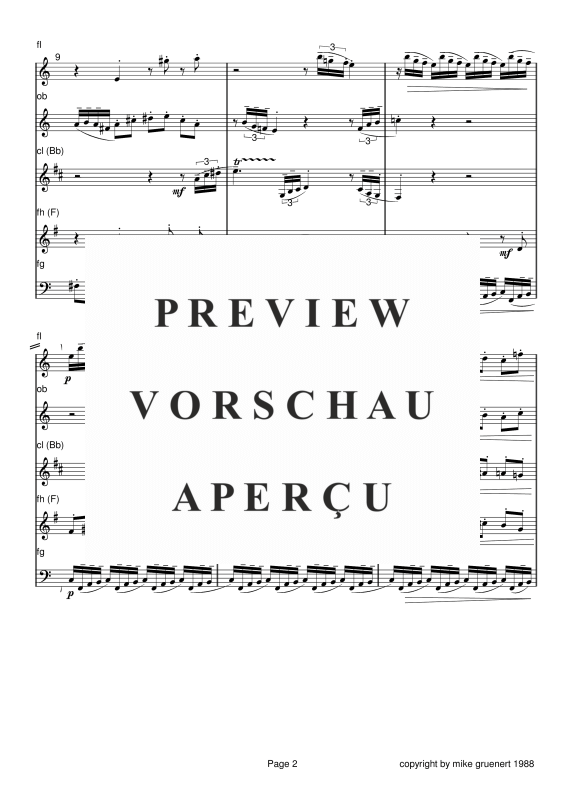 gallery: Sonatine für 5 Bläser, , Holzbläserquintett