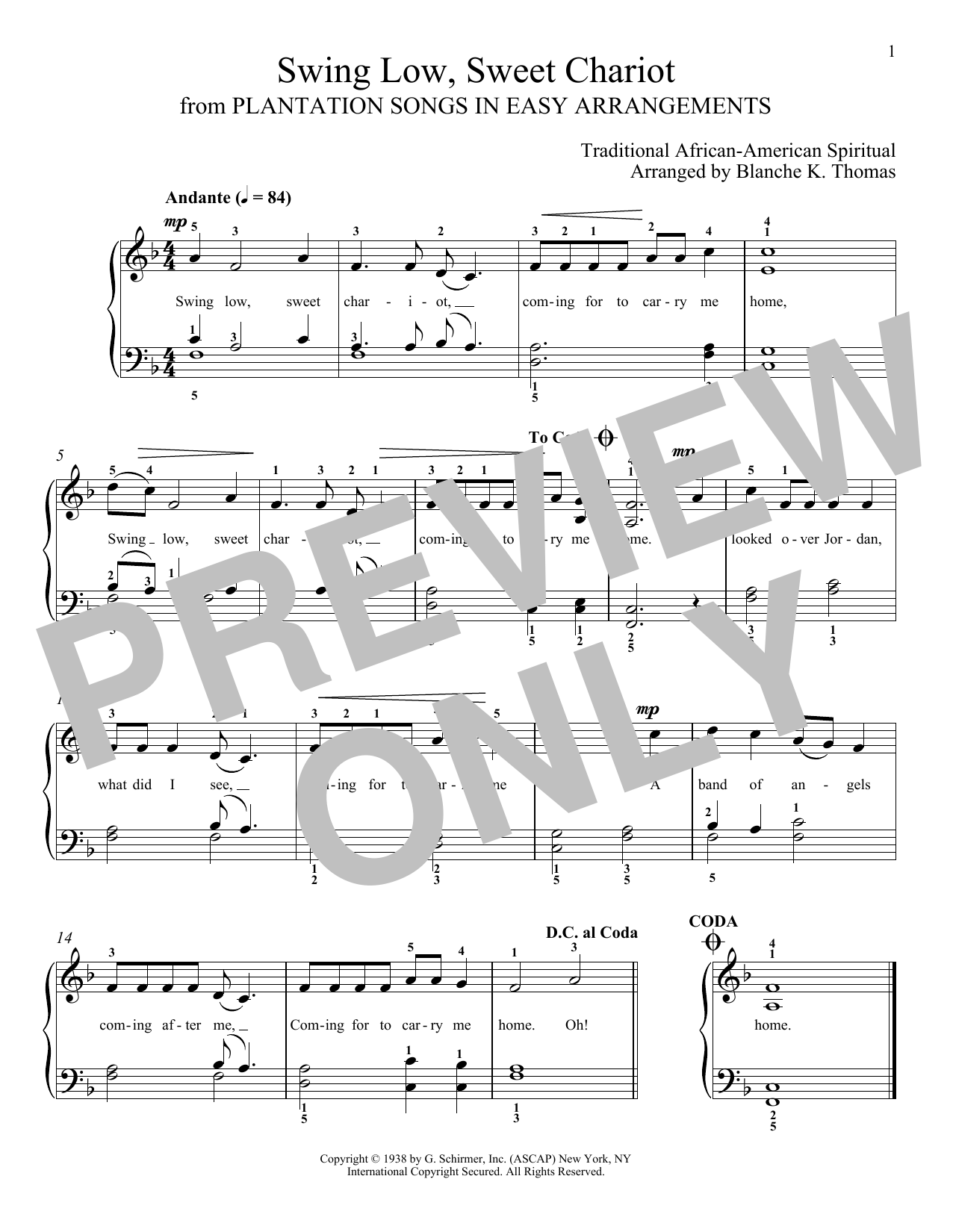 Produktbild zu: Swing Low, Sweet Chariot