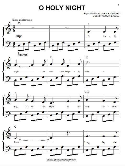 Produktgalerie: Seite 1 von 1 O Holy Night, Adolphe Adam, Klavier