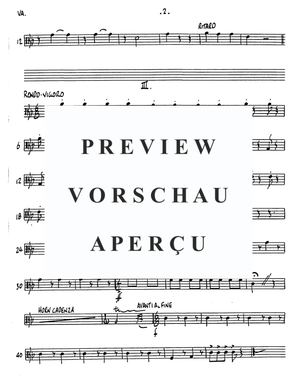 Produktgalerie: Seite 10 von 11 Kleines Konzert, , Alphorn in F und Streicher Quartett - Einzelstimmen