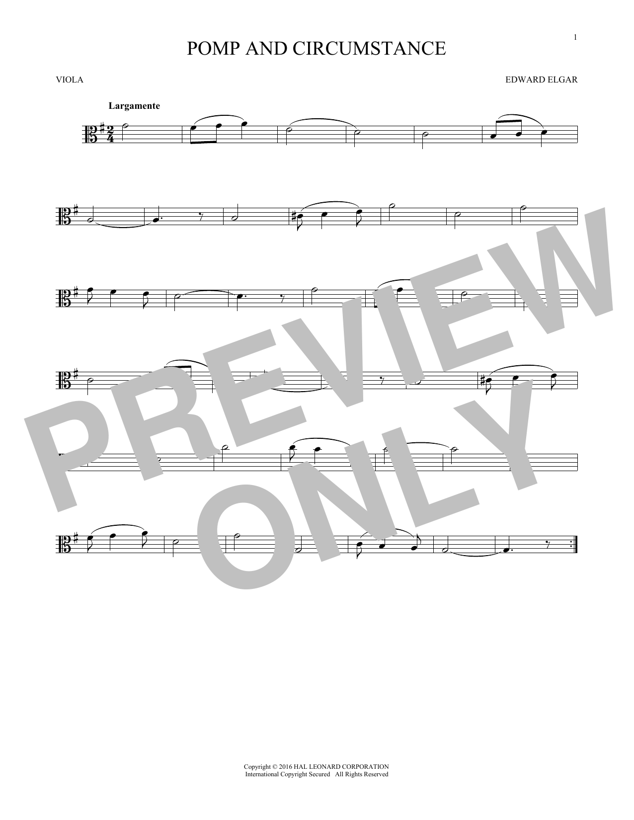 Product gallery: Page 1 of 1 Pomp And Circumstance, Edward Elgar