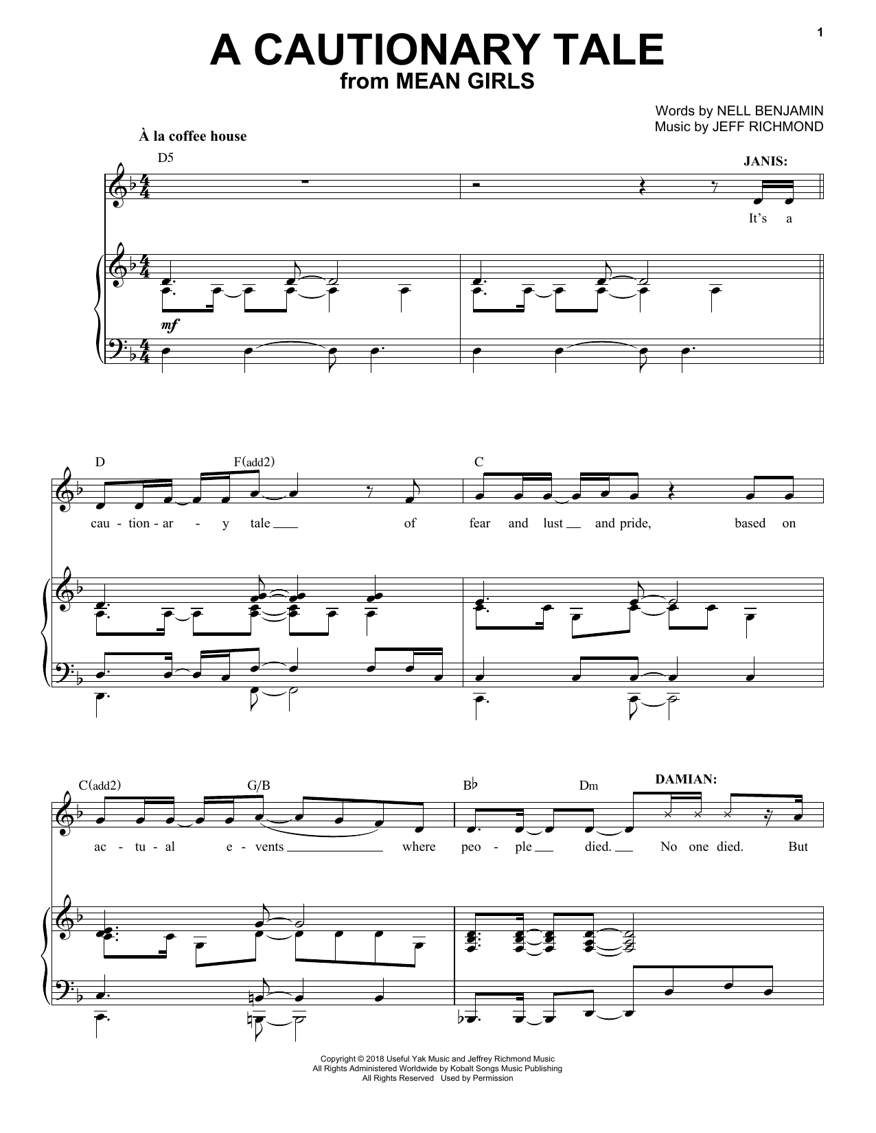 Produktbild zu: A Cautionary Tale (from Mean Girls: The Broadway Musical)