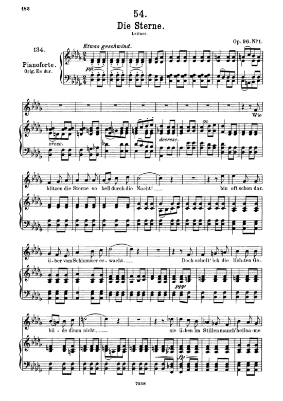 Product picture to: Die Sterne D.939Franz Schubert