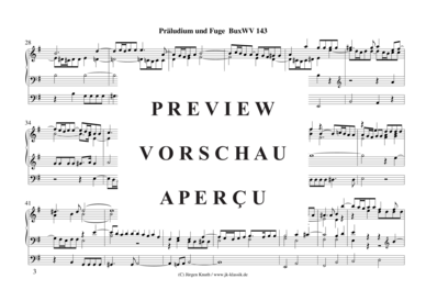 gallery: Präludium und Fuge BuxWV 143 , , (Orgel Solo)