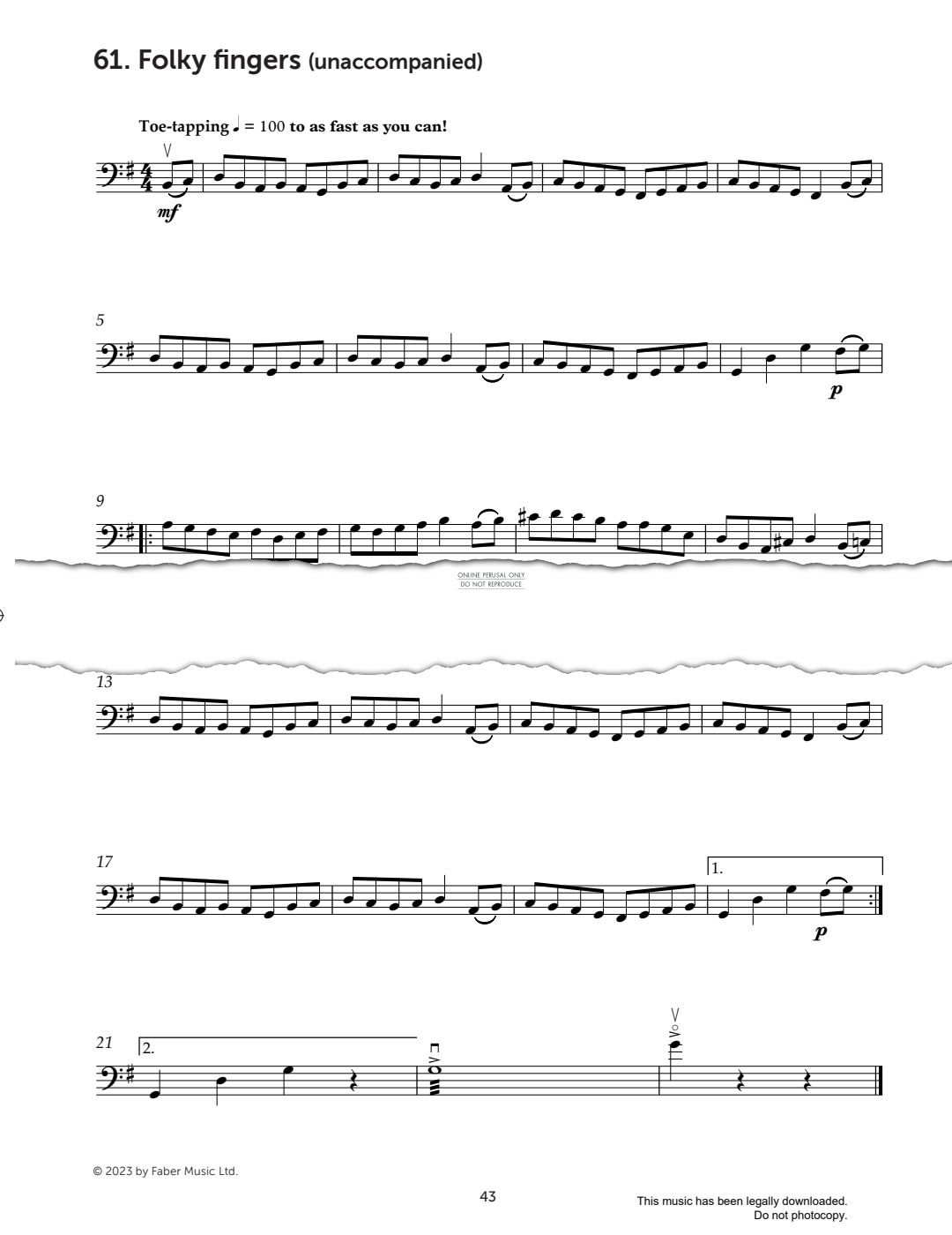 Produktgalerie: Seite 1 von 1 Folky Fingers, Mark Wilson, Kontrabass