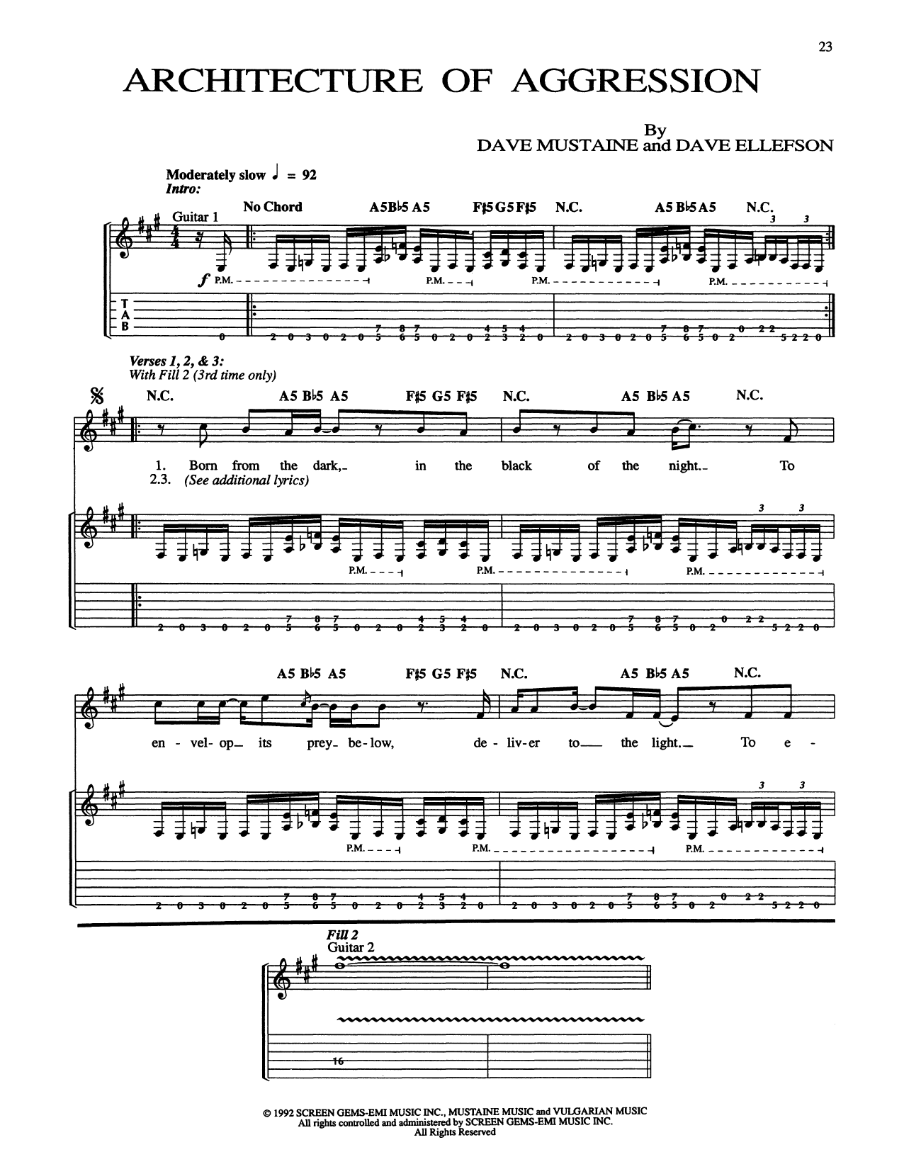 Produktgalerie: Seite 1 von 1 Architecture Of Aggression, Megadeth, Gitarre
