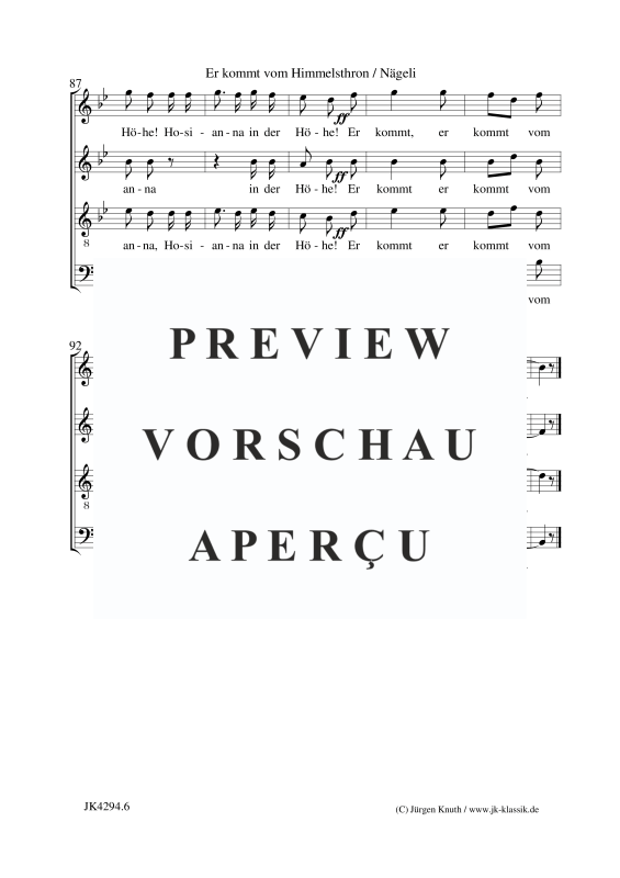 Produktgalerie: Seite 7 von 7 Er kommt vom Himmelsthron, , Gemischter Chor