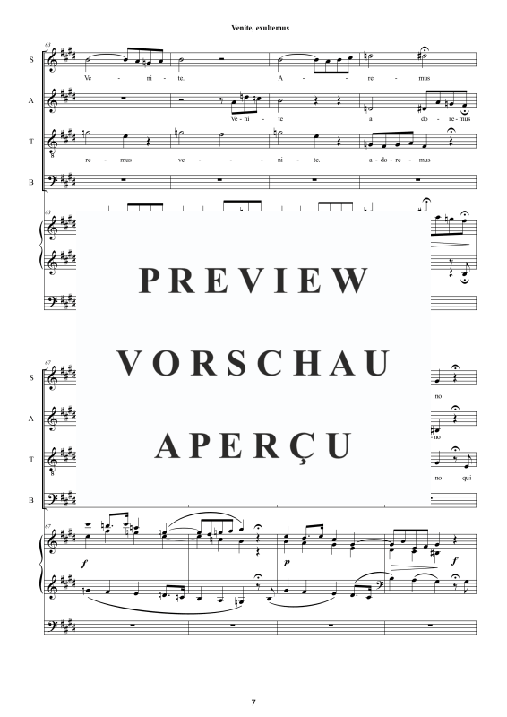Produktgalerie: Seite 8 von 11 Venite, exsultemus Psalm 95, , Gemischter Chor und Orgel