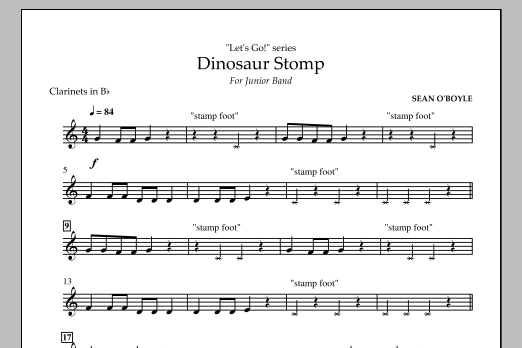 Produktbild zu:  Dinosaur Stomp - Bb Clarinet - 