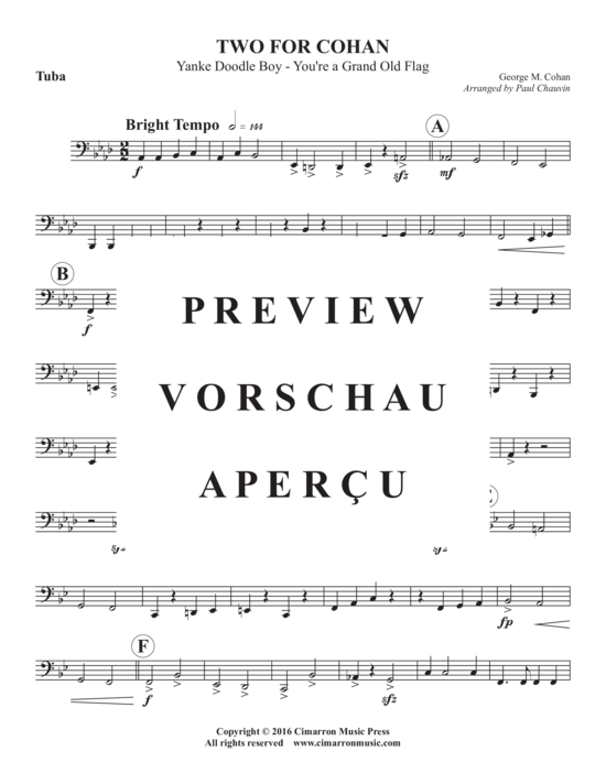 Produktgalerie: Seite 12 von 13 Two for Cohan , , (Blechbläser Trio für Trompete in B, Horn in F oder Posaune + Tuba)