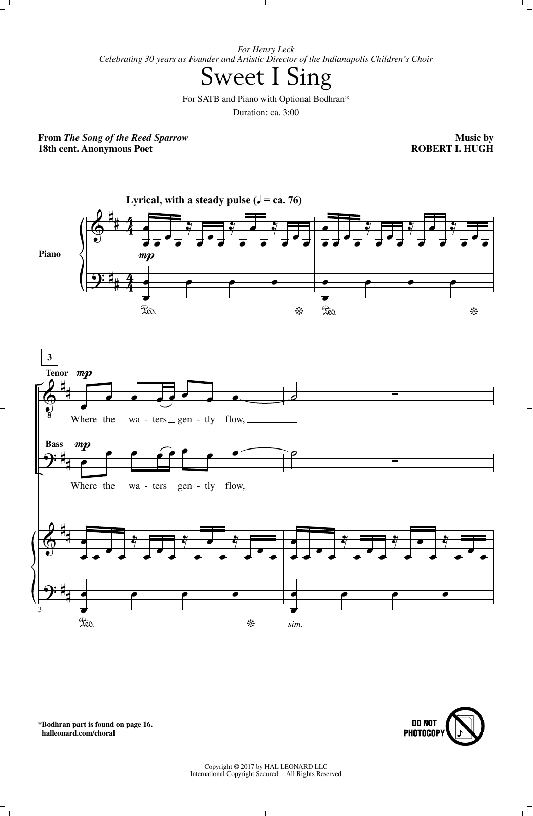 Produktbild zu: Sweet I Sing
