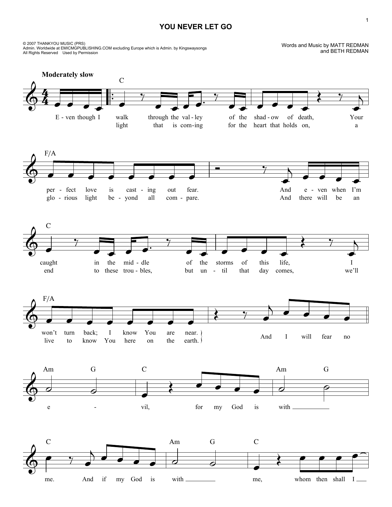 Produktbild zu: You Never Let Go