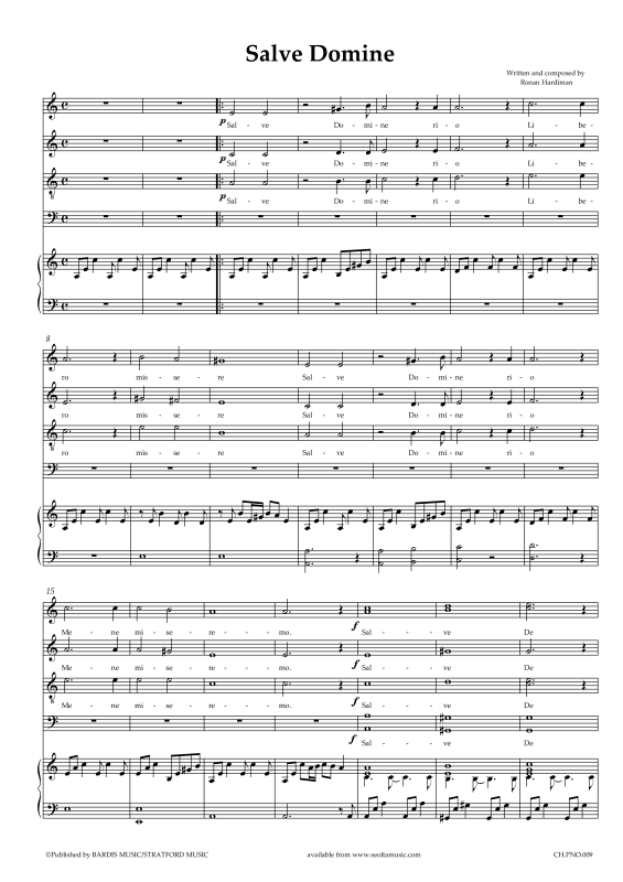 Produktgalerie: Seite 1 von 9 Salve Domine, , Gemischter Chor und Klavier