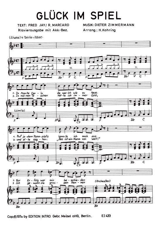 Produktbild zu: Glück im SpielRicky Shayne